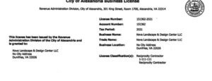 City of Alexandria Business License